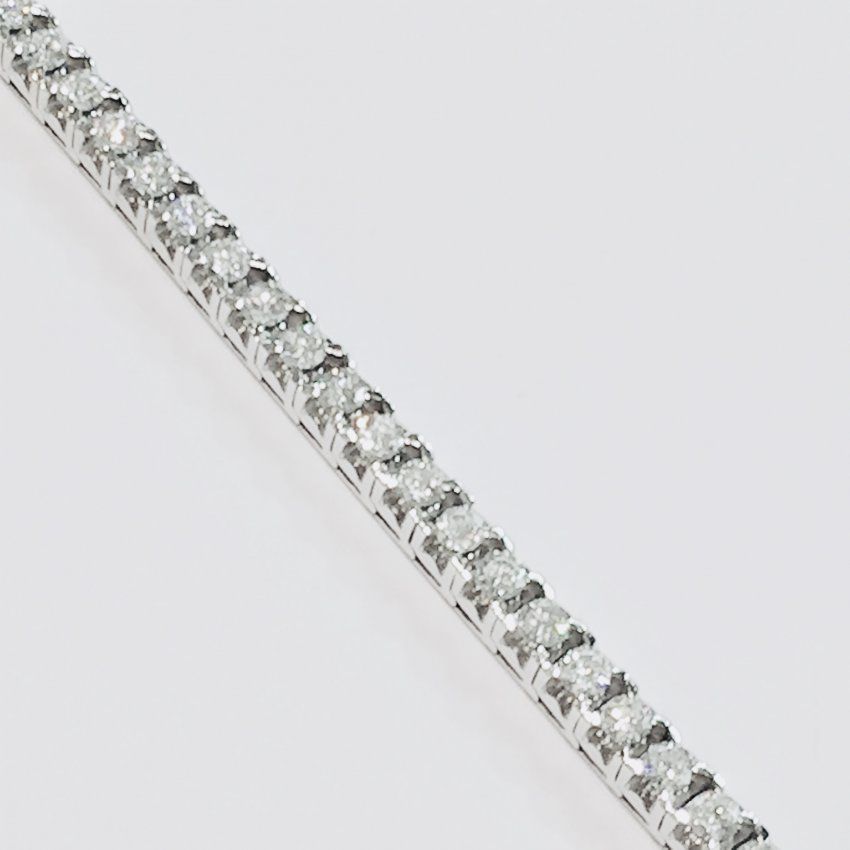 Pulsera Rivier en oro blanco