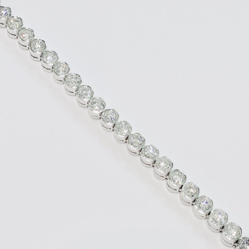 Pulsera Rivier en oro blanco