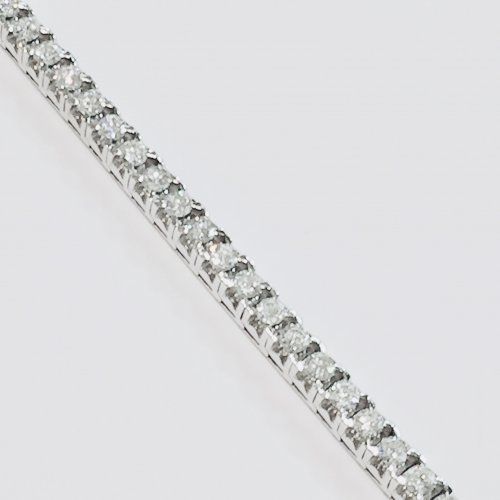 Pulsera Rivier en oro blanco