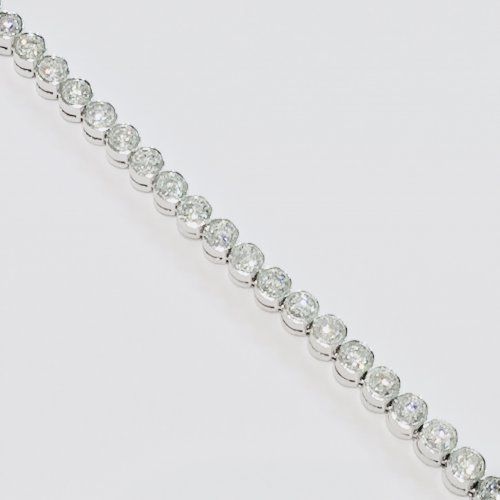 Pulsera Rivier en oro blanco